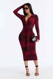 Raelyn Animal Print Midi Dress Fashion Nova at Fashion Nova