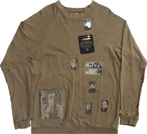 Raf Simons Riot Riot Riot Patched Sweater at Goat