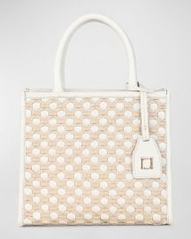 Rafe Ayesha Woven Leather Top Handle Bag at Neiman Marcus