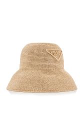 Raffia Bucket Hat By Prada Moda Operandi at Moda Operandi