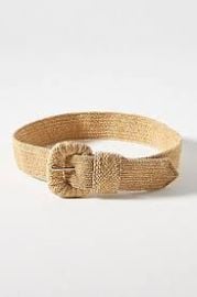 Raffia Wrapped Stretch Waist Belt3 at Anthropologie