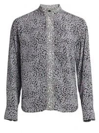 Rag   Bone - Christine Two-Tone Leopard Print Blouse at Saks Fifth Avenue