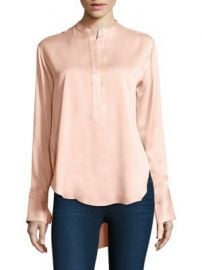 Rag   Bone - Dylan Tie-Cuff Silk Blouse at Saks Fifth Avenue