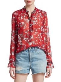 Rag   Bone - Susan Silk Floral Blouse at Saks Fifth Avenue