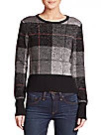 Rag   Bone - Tegan Plaid Merino Wool Sweater at Saks Off 5th