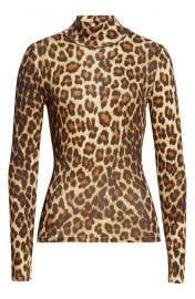 Rag & Bone Shaw Cheetah Print Turtleneck at Nordstrom