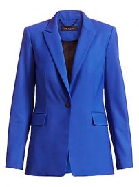 Rag  amp  Bone - Hazel Stretch-Wool Single Button Blazer at Saks Fifth Avenue