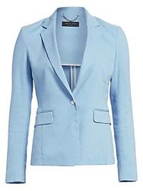 Rag  amp  Bone - Lucy Linen-Blend Blazer at Saks Fifth Avenue