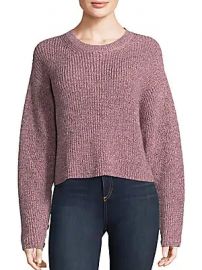 Rag  amp  Bone - Lurex Crewneck Sweater at Saks Off 5th