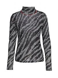 Rag  amp  Bone - Zebra Shaw Turtleneck Sweater at Saks Fifth Avenue