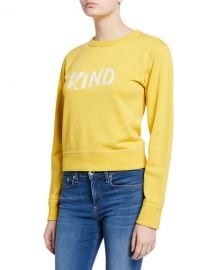 Rag  amp  Bone Be Kind Crewneck Sweatshirt at Neiman Marcus