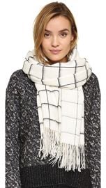 Rag  amp  Bone Brushed Check Scarf at Shopbop