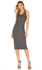 Rag  amp  Bone Clara Torqued Dress in Black Heather from Revolve com at Revolve