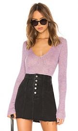 Rag  amp  Bone Donna V Neck Sweater in Lilac from Revolve com at Revolve