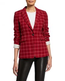 Rag  amp  Bone Hazel Check Blazer at Neiman Marcus