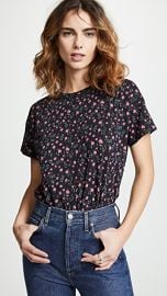 Rag  amp  Bone JEAN Floral Vintage Crew Tee at Shopbop