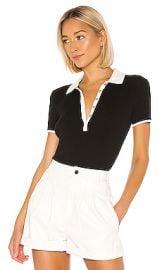 Rag  amp  Bone Libby Polo in Black from Revolve com at Revolve