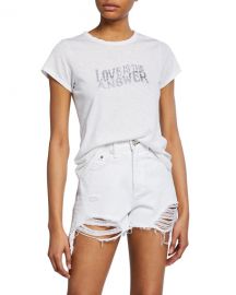 Rag  amp  Bone Love Crewneck Graphic Tee at Neiman Marcus