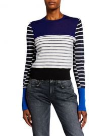 Rag  amp  Bone Marissa Blocked Striped Sweater at Neiman Marcus