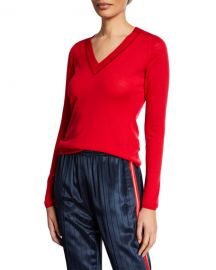 Rag  amp  Bone Pamela V-Neck Merino Wool Sweater at Neiman Marcus