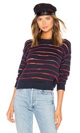 Rag  amp  Bone Penn Sweater in Navy  amp  Red from Revolve com at Revolve