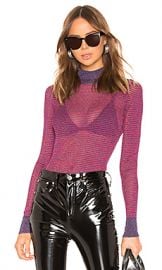 Rag  amp  Bone Raina Turtleneck in Purple from Revolve com at Revolve