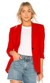 Rag  amp  Bone Ridley Notched Lapel Blazer in Red from Revolve com at Revolve