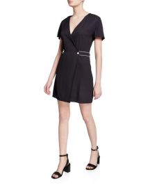 Rag  amp  Bone Tabitha Short-Sleeve Wrap Dress at Neiman Marcus