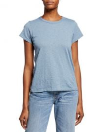 Rag  amp  Bone The Tee Short-Sleeve Pima Crewneck Top at Neiman Marcus