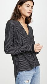 Rag  amp  Bone Victor Pinstripe Blouse at Shopbop