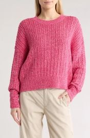 Rag And Bone Edie Open Stitch Crewneck Sweater at Nordstrom Rack