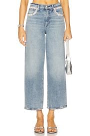 Rag Bone Andi High Rise Ankle Wide Leg Jeans In Pacific Jewel at Revolve