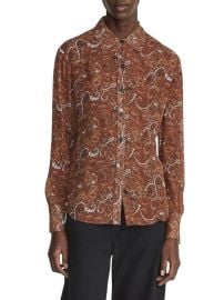 Rag Bone Antonia Paisley Shirt in Brown Multi at Saks Off 5th