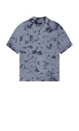 Rag Bone Avery Washed Short Sleeve Shirt In Ombre at Revolve