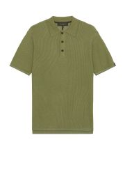 Rag Bone Harvey Knit Polo in Sage at FWRD