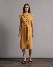 Rag Bone Helena Linen Blend Shirtdress at Rag and Bone