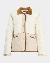Rag Bone Ivy Mixed Media Jacket at Neiman Marcus