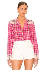 Rag Bone Jillian Plaid Shirt In Fuchsia Multi at Revolve