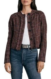 Rag Bone Marisa Tweed Jacket in Burgmlti at Nordstrom