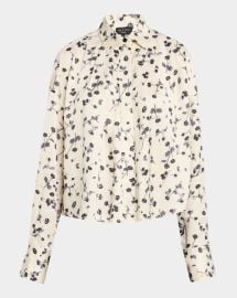 Rag Bone Martha Floral Satin Shirt at Neiman Marcus