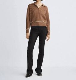 Rag Bone Monti Polo Sweater In Camel ShopSimon at Shop Simon