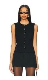 Rag Bone Ponte Irina Vest In Black at Revolve