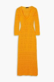 Rag Bone Renee Pointelle Cotton Blend Midi Dress at The Outnet