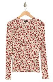 Rag Bone Sabeen Rose Print Long Sleeve Top at Nordstrom Rack