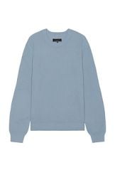 Rag Bone Washed Dexter Crew Sweater In Light Blue at Revolve
