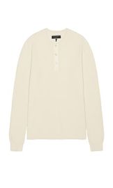 Rag Bone Washed Dexter Henley In Ivory at Revolve