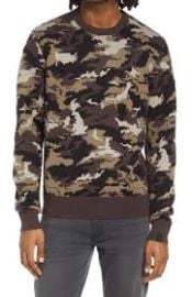 Rag Bone camo print intarsia crewneck sweater in Green at Nordstrom