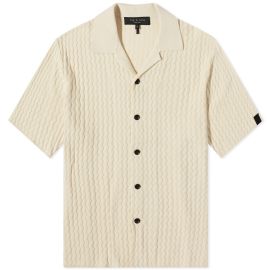 Rag amp Bone Avery Engineered Knit Shirt Light Dove END at End