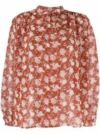 Rag amp Bone Carly Floral Tie Blouse - at Farfetch