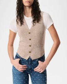 Rag amp Bone Ella Wool-Blend Vest at Neiman Marcus